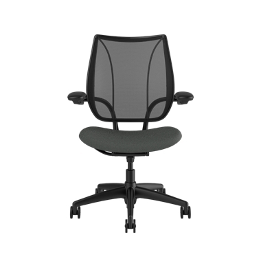 Liberty Task Chair, Monofilament Black Back, Oxygen Revive Seat Picture 2