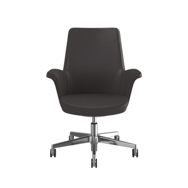 Summa Chair with Upholstered Leather Back and Espresso- Maribo (Chrome-Free Leather) Picture 2