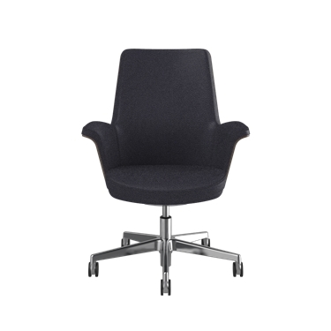 Summa Chair with Walnut Wood Back and Carbon - Maribo (Chrome-Free Leather) Picture 2