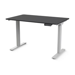 EFloat Go 2.0, 737 mm X 1473 mm Black Laminate Top And Silver Base