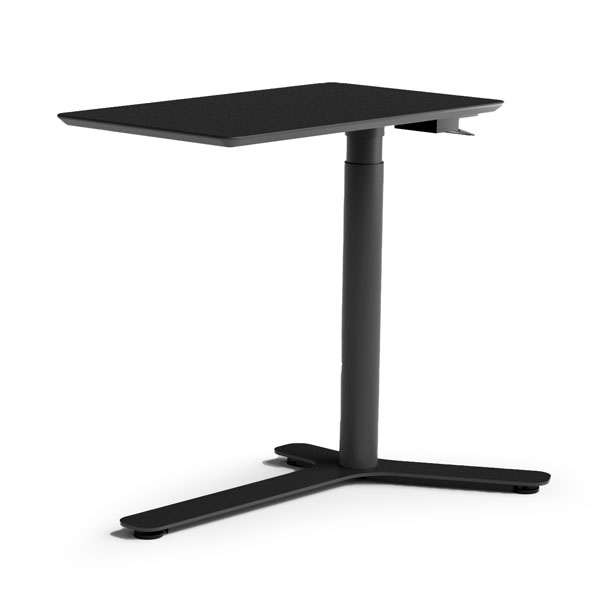 Float Mini, Carbon Black - Natural Linoleum Top, Carbon Black Base