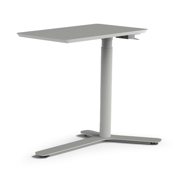 Float Mini, Stone Grey - Natural Linoleum Top, Stone Grey Base
